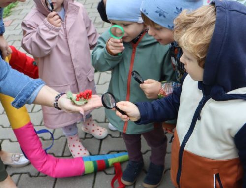 Poszukiwanie jesieni w&nbsp;ogrodzie przedszkolnym. Grupa 1